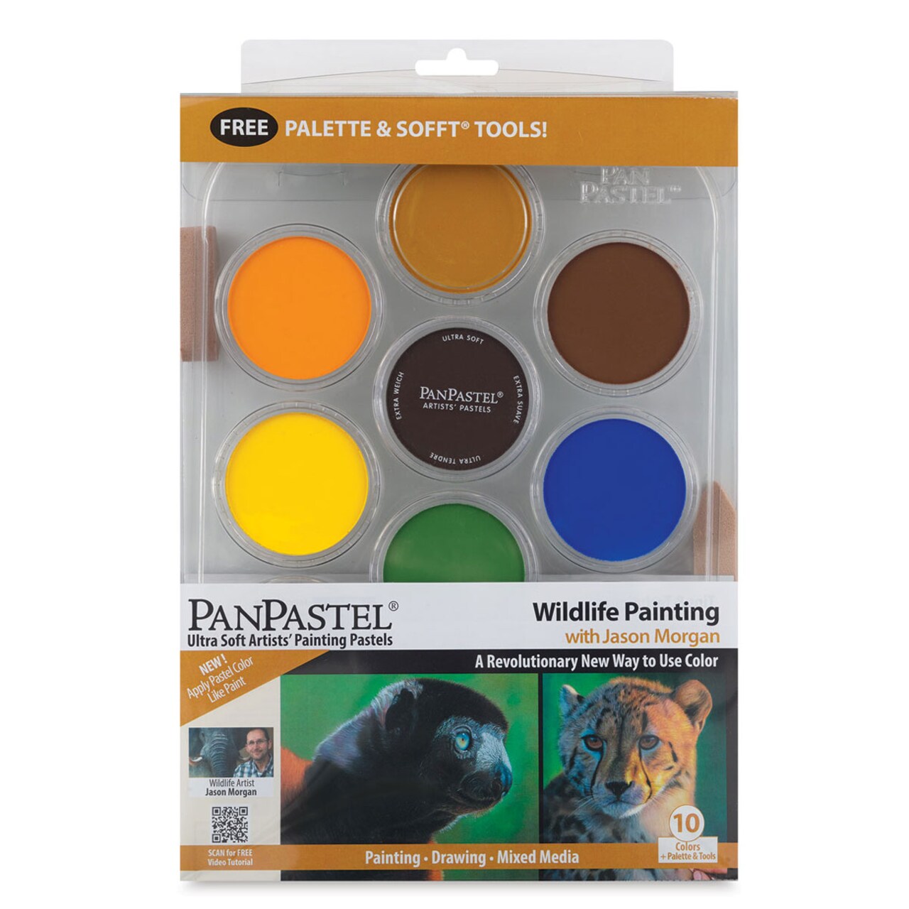 PanPastel Artists’ Painting Pastels Set - Wildlife Painting with Jason Morgan, Set of 10